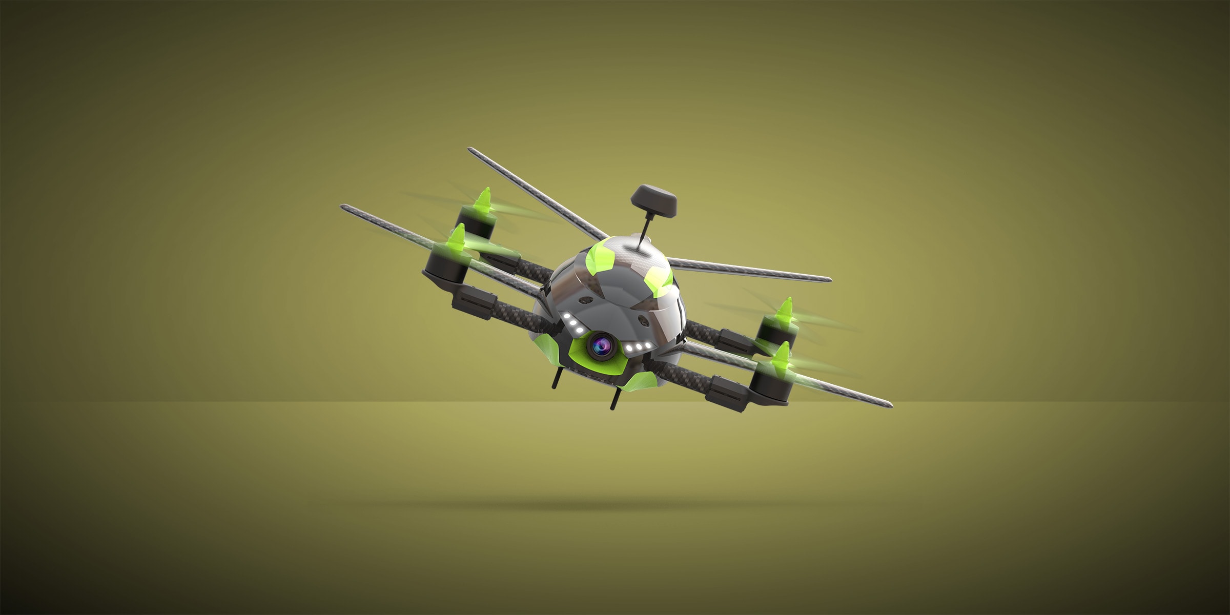 Drohne Quadrocopter Industriedesign